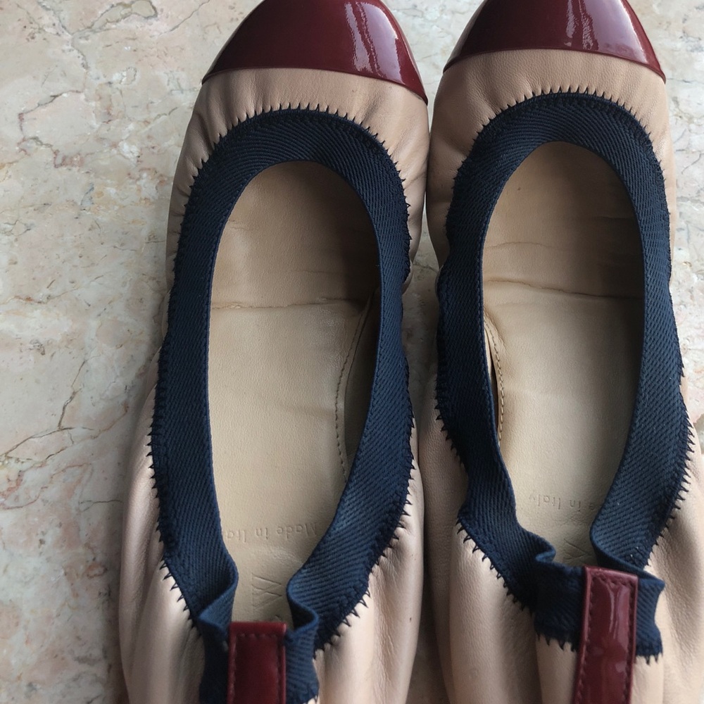 J Crew colorblock ballet flats